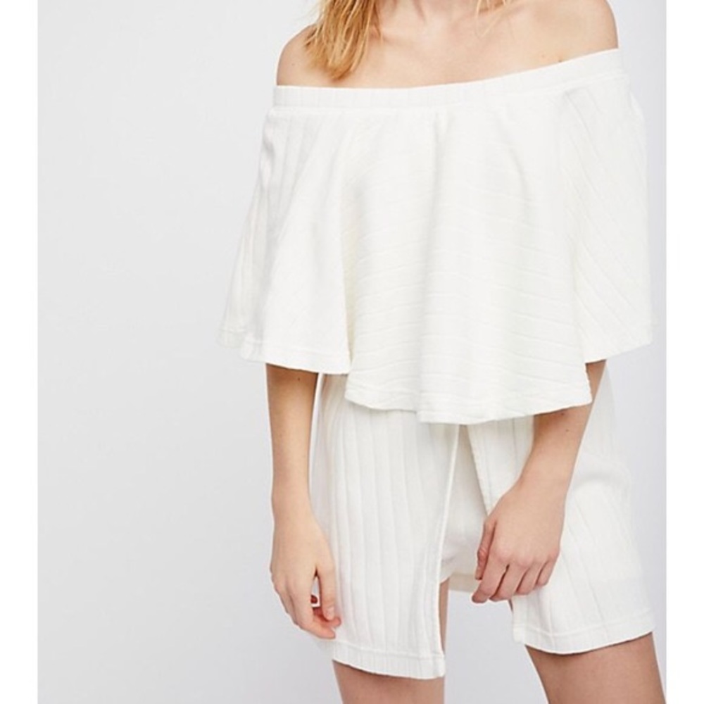Free people bondi two piece set in white